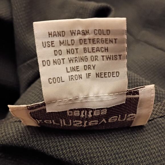 Vntg karin stevens petites green check dress midi maxi sheath career 10p y2k - Picture 7 of 7